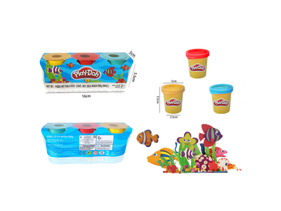 Масса для лепки Play-Doh. Набор 3 банки. [цена за уп.]