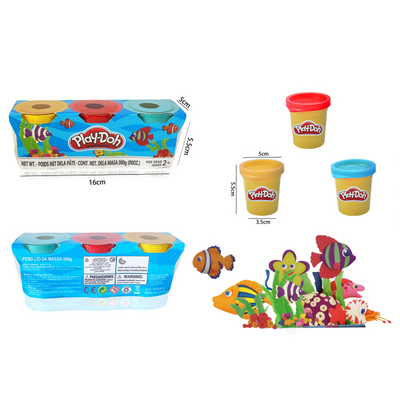 Масса для лепки Play-Doh. Набор 3 банки. [цена за уп.]