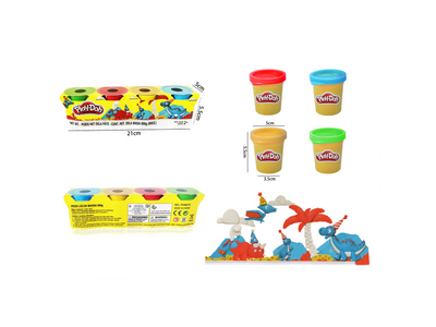 Масса для лепки Play-Doh. Набор 4 банки. [цена за уп.]