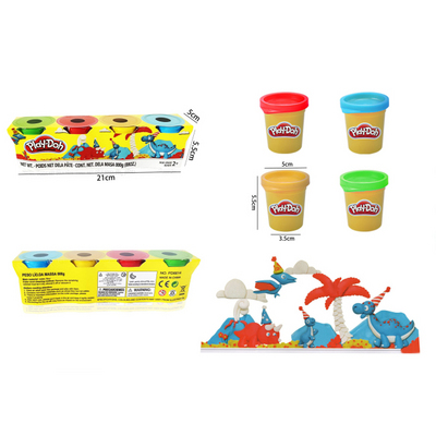 Масса для лепки Play-Doh. Набор 4 банки. [цена за уп.]