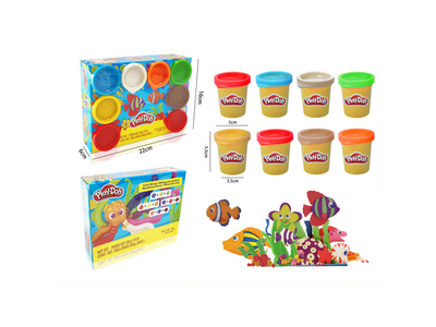 Масса для лепки Play-Doh. Набор 8 банок. [цена за уп.]